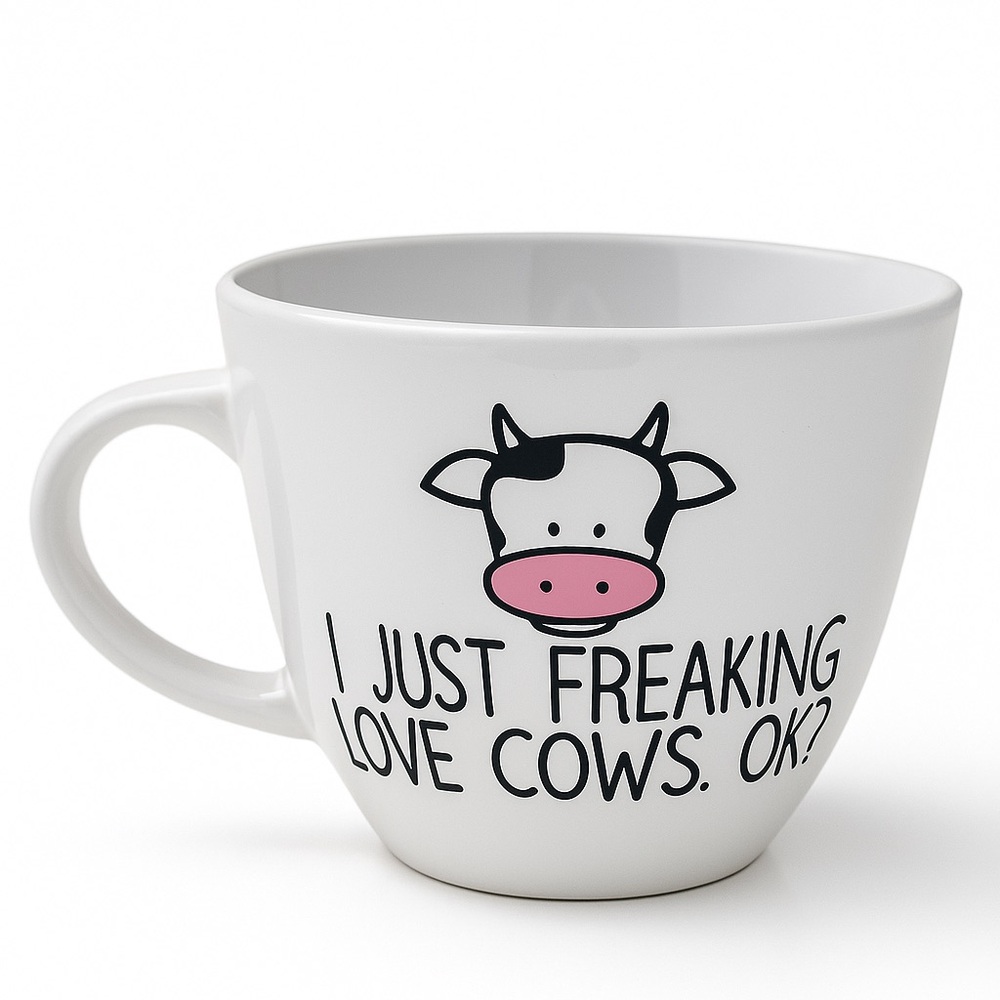 I Just Freaking Love Cows OK? Ceramic Coffee Milk Tea Cup Mug Cup